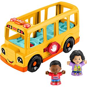 Fisher-Price Little People School Bus Toddler Toy w/ 2x Figures $10.19 + Free Shipping w/ Prime or on $35+