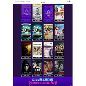 Fanflix Summer Sendoff 2 or More starting at $4.99 each plus extra 10% Off with code SEPTSAVINGS