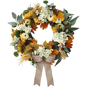 Amazon – 22" Fall Pumpkin Wreath - $14.99 w/ Code