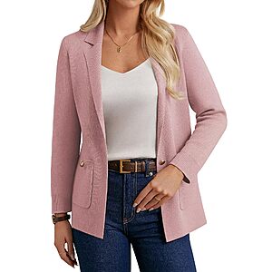 GRACE KARIN Womens Sweater Blazer Knit Business Casual $23.99