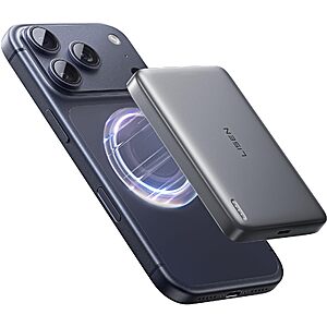 LISEN Qi2 15W Magnetic Wireless Power Bank for iPhone w/ Fast Charging: 10000mAh $22.99 or 5000mAh $16.99 + Free Shipping w/ Prime or on $35+