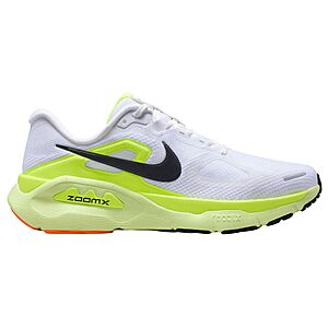 Nike Men's Structure Plus Running Shoes (White / Black / Pure Platinum / Volt) $97.97