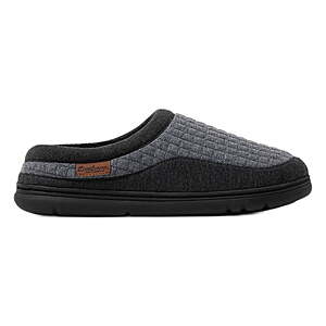 Dearfoams Cozy Comfort Men's Lounge Clog Slipper Dark Grey - $9.99 $10