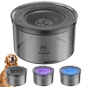3.8L MateeyLife Anti-Splash Dog Water Non-Slip Dispenser $11.19 + Free Shipping w/ Prime or on $35+