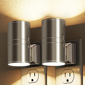 2-Count L LOHAS LED Dimmable Plug-In Night Lights w/ Dusk-to-Dawn Sensor (Select Colors) $5.59 ($2.80 eaach) + Free Shipping w/ Prime or on $35+