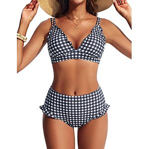 Amazon – Hanna Nikole Women's High-Waisted Bikini Set - $7.50–$8.50 w/ Code