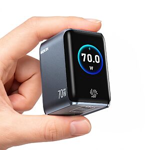 MOKiN 70W USB-C Charger with Smart Display $24.99 + Free Shipping w/ Prime or Orders $35+