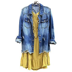Amazon – SCOFEEL Women's Distressed Denim Shacket - $16.99 w/ Code