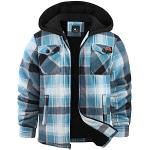 Amazon – ZITY Boys' Sherpa-Lined Flannel Jacket - $19.99 w/ Code + Deal