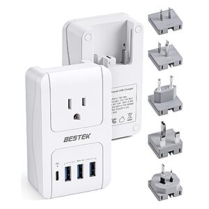 Amazon – BESTEK 35W International Travel Adapter - $20.34 w/ Code