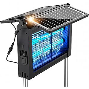 Zechuan 4,500V Solar-Powered Electric Bug Zapper $53.99