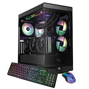 iBUYPOWER Y40 Gaming PC Desktop: Ryzen 7 9800X3D, RX 9070XT, 32GB DDR5, 1TB SSD $2099
