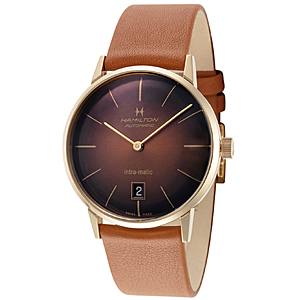 HAMILTON American Classic Intra-Matic 38mm Black and Brown Dial Men's Automatic Watch $367