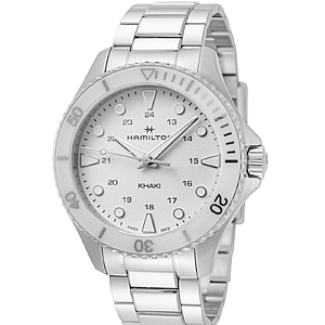 HAMILTON Khaki Navy Scuba 37mm White Dial Unisex Quartz Watch $367