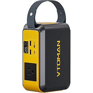 89.6Wh Vtoman Jump 100 LiFePO4 Portable Power Station w/LED Light $39.99 + Free Shipping