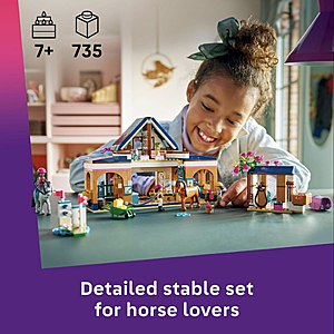 LEGO Friends Horse Stable and Riding Academy, 735 Pieces (42688) $53.99 + Free Shipping