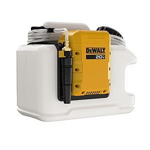 DEWALT 20V MAX Powered Portable Water Tank for Job Sites, Water Based Dust Suppression, 4 Gallons (15L), Battery Not Included (DCE6820B) $249