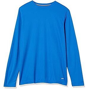 [Prime] $5.40 | Amazon Essentials Men's Long Sleeve Moisture Wicking Performance Tech Workout Crew Neck T-Shirt at Amazon