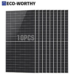10-Piece ECO-WORTHY 590W N-Type Bifacial Solar Panels $2100 + Free Shipping