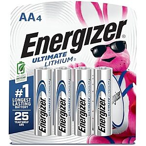 [SnS] $7.12* | 4-Count Energizer Ultimate Lithium AA Batteries at Amazon ($1.78 each)