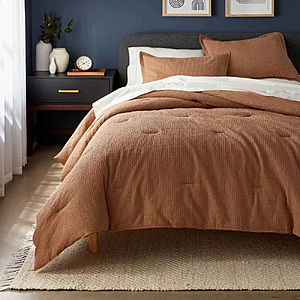 Up to 75% Off Select Threshold Comforter Sets (Various): Twin/Twin XL Washed Waffle Weave Comforter & Sham Set (Camel) $19.75 & More + Free Shipping