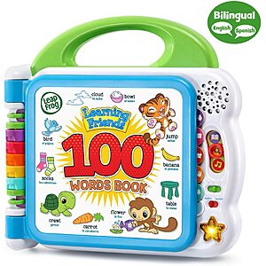 LeapFrog Learning Friends Electronic Learning Toy Book (100 Word or Animal Book) $12