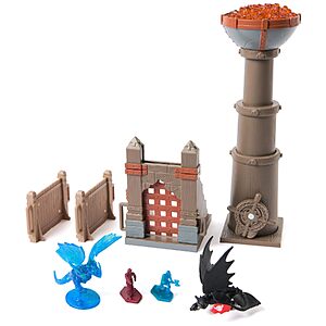 DreamWorks Dragons Trial of Flame Torch Tower Playset $5.71 + Free Shipping w/ Prime or on $35+