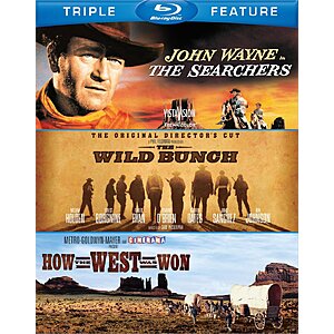 The Searchers / The Wild Bunch / How the West Was Won Triple Feature (Blu-ray) $11.39 + Free Shipping w/ Prime or on $35+