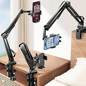 Lisen Steel Gooseneck Adjustable Phone Holder Desk Mount $14.98 + Free S&H w/ Prime