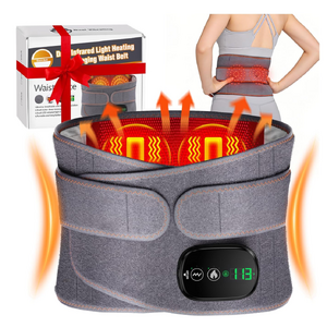 Amazon - Portable Back Heating Pad Lower Back Massager, 3 Heat & 3 Vibration, 3H Runtime Portable Wireless Lumbar Belt - $34.99