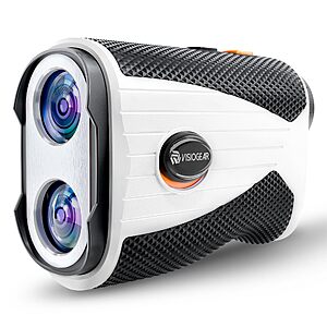 VISIOGEAR 1200 Yards Golf Rangefinder with Slope, Laser Range Finder, 7X Magnification, Flag Pole Locking Vibration $28.99