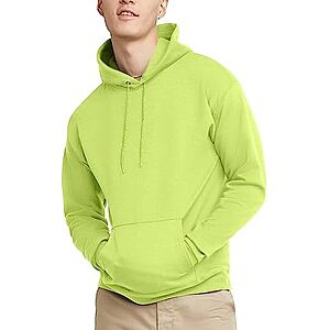 $6.71 | Men's Hanes EcoSmart Fleece Hooded Sweatshirt (Safety Green) at Amazon