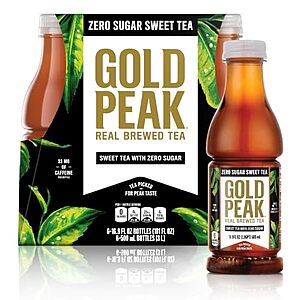 [SnS, AC] $9.16 | 2 × 6-Pack 16.9-Oz Gold Peak Diet Tea (Zero Sugar Sweet Tea) ($4.58 each) at Amazon (76.3￠ each)