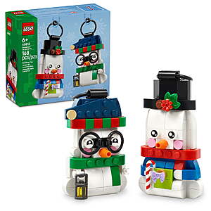 168-Pc LEGO Snowman Ornaments (40812) $9.88 + Free Shipping w/ Walmart+ or on $35+