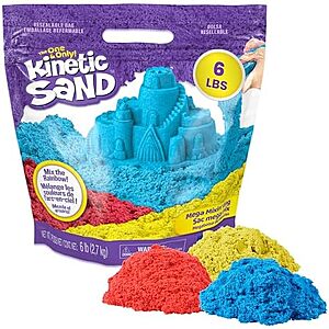 [Prime] Kinetic Sand 6-Lb Mega Mixin' Bag (Red, Yellow & Blue) $24.49 + Free Shipping