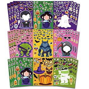 24-Sheet Riccioofy DIY Halloween Stickers for Kids $4.99 + Free Shipping w/ Prime or on $35+