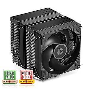 $26.99* | ID-Cooling Frozn A620 Pro SE Blackout Dual 120mm Desktop CPU Air Cooler (Black) at Amazon