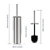 DOWRY Toilet Bowl Brush and Holder for Bathroom, Silver – $11.99 at Amazon