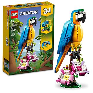 LEGO Creator 3-in-1 Exotic Parrot Building Set (31136) $15.99 + Free Shipping w/ Prime or on $35+