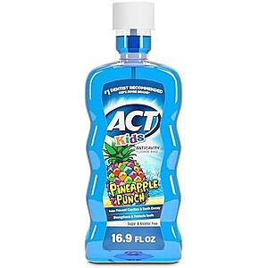 [SnS, AC] $2.16* | 16.9-Oz ACT Kids Anticavity Fluoride Rinse (Pineapple Punch) at Amazon