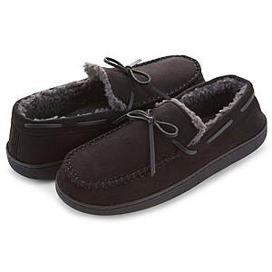 Floopi Men’s Microsuede Moccasin Slipper with Bow (Pick Color & Size) - $18.99 @ Woot!