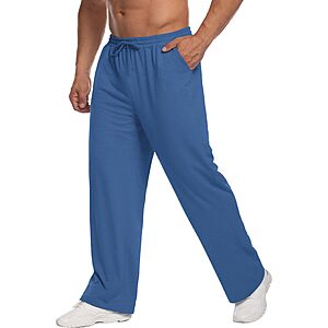 Deyeek Men's Sweatpants Open Bottom Baggy Sweat Pants for Men with Pockets $10.99