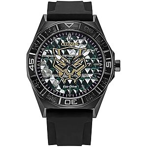 [AC] $315.55* | CITIZEN Men's Eco-Drive Black Panther 42mm Stainless Steel AW1858-03W at Amazon