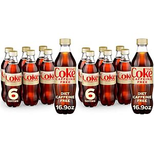 [AC] $27.80 | 4 × 12-Pack 16.9-Oz Diet Coke Caffeine Free Soda ($6.95 each) at Amazon