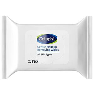 [SnS, AC] $4.55 | 25-Count Cetaphil Gentle Makeup Removing Face Wipes at Amazon