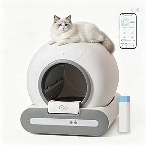 DOEL 2026 New Smart Self-Cleaning Cat Litter Box 65L Large Space Automatic Cat Toilet $116.40 + Free Shipping