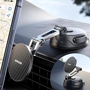 JOYROOM 360 Car Mount for iPhone (Suction Pro+Gel Base) $10 @ Amazon