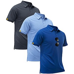 Amazon – SECOOD 3-Pack Men's Moisture-Wicking Polo Shirts - $16.99 w/ Code