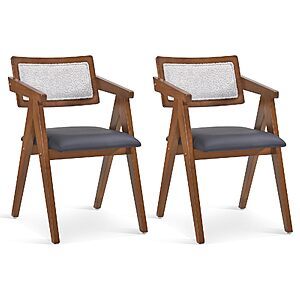 Amazon – Giantex 2-Piece Wooden Upholstered Dining Chairs - $69.99