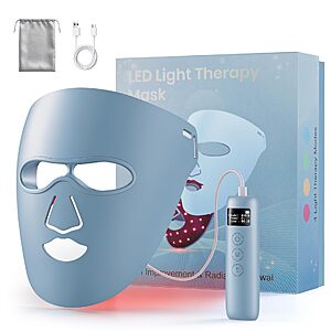 Amazon – REHOTTOP Red Light Therapy Face Mask - $49.99 w/ Code + Coupon